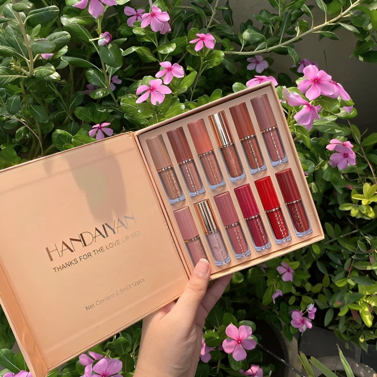 Velvet Matte Liquid Lipstick Set 12Pcs