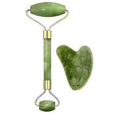 Jade Facial Roller & Gua Sha Set